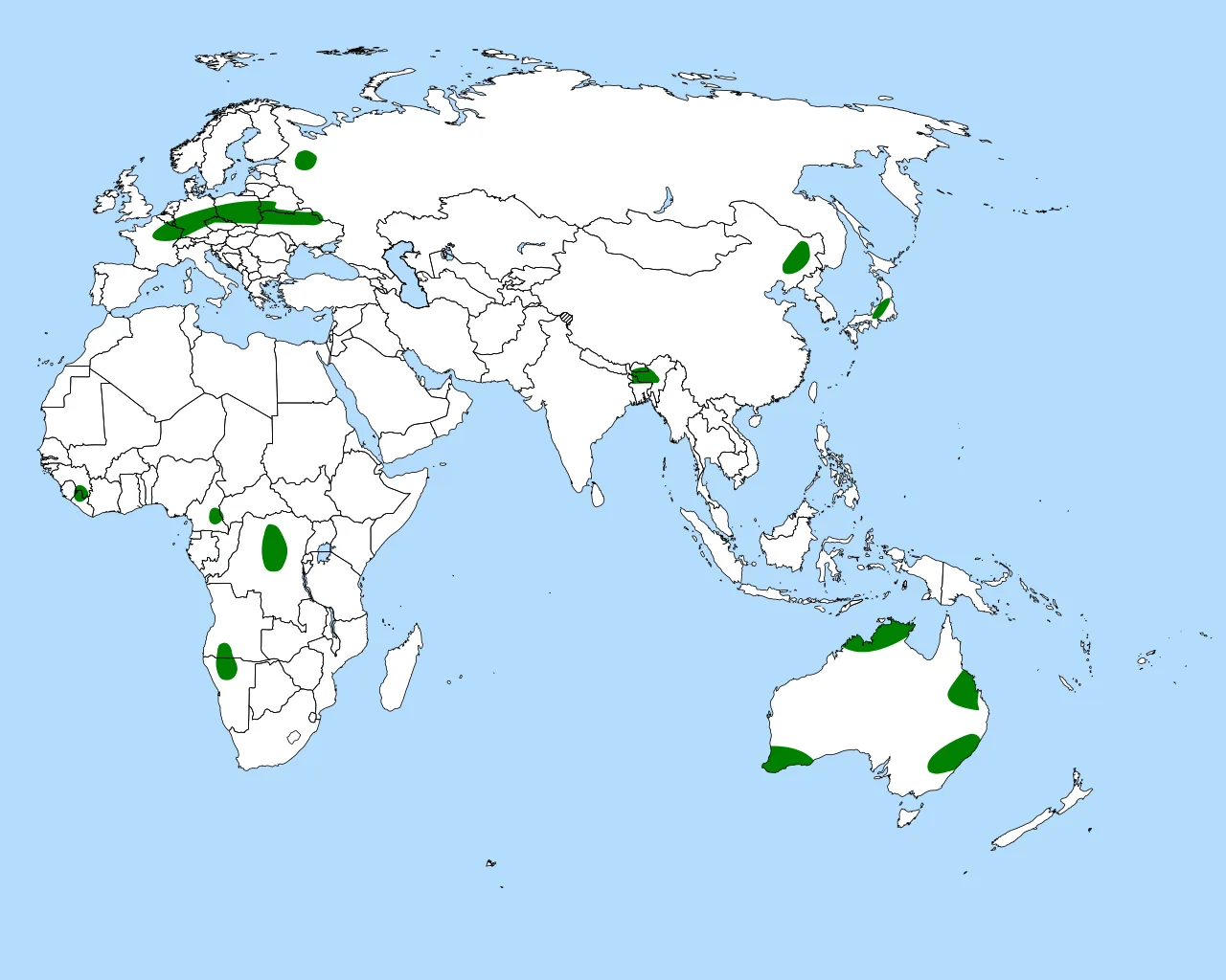 Aldrovanda distribution