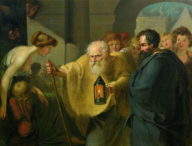 Diogenes looking for a man, attributed to J. H. W. Tischbein (c. 1780)