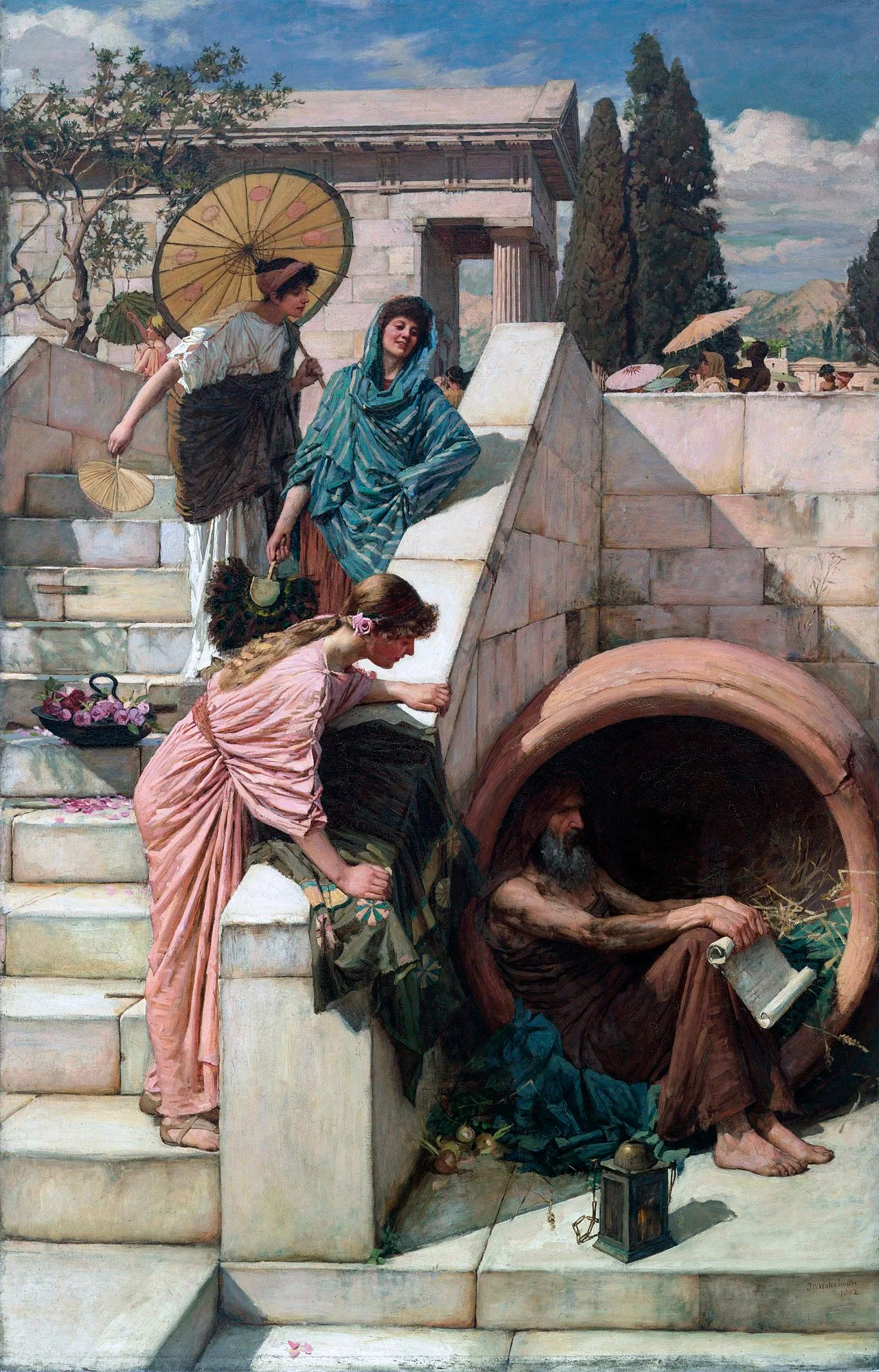 Diogenes, by John William Waterhouse (1882)