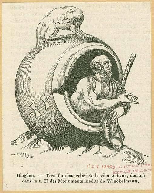 1848 drawing based on a relief from the first century AD found at Monte Testaccio