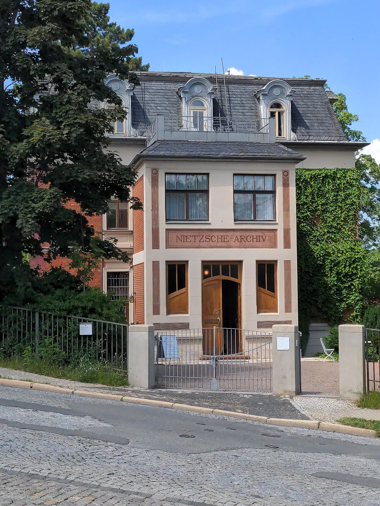 The residence of Nietzsche's last three years along with archive in Weimar, Germany, which holds many of Nietzsche's pap