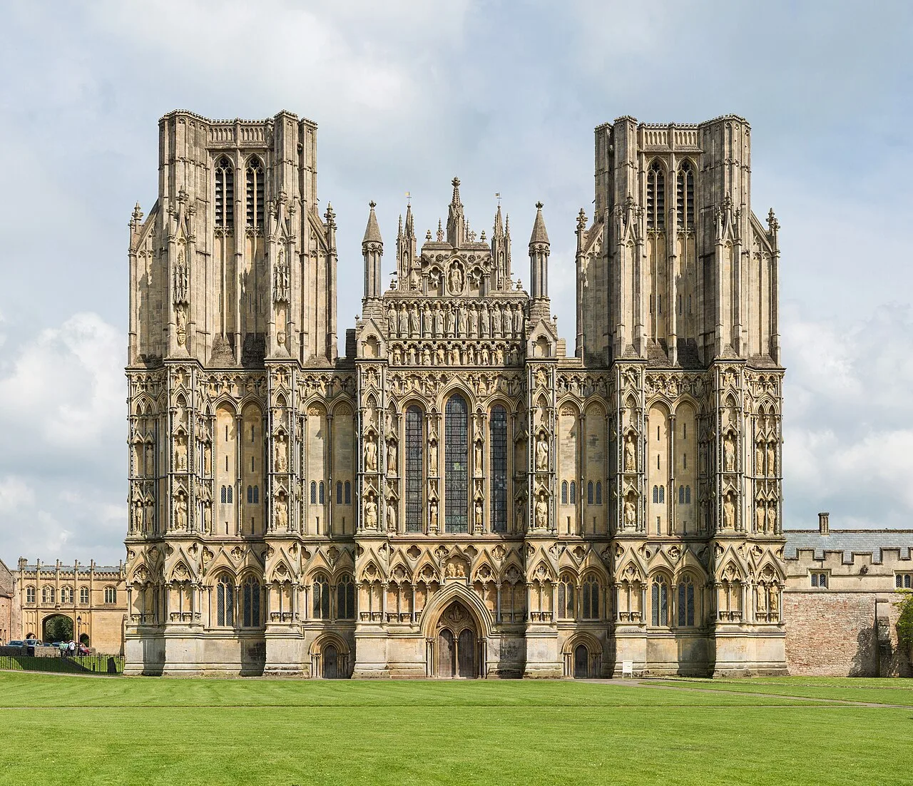 Wells Cathedral West Front Exterior, UK - Diliff
