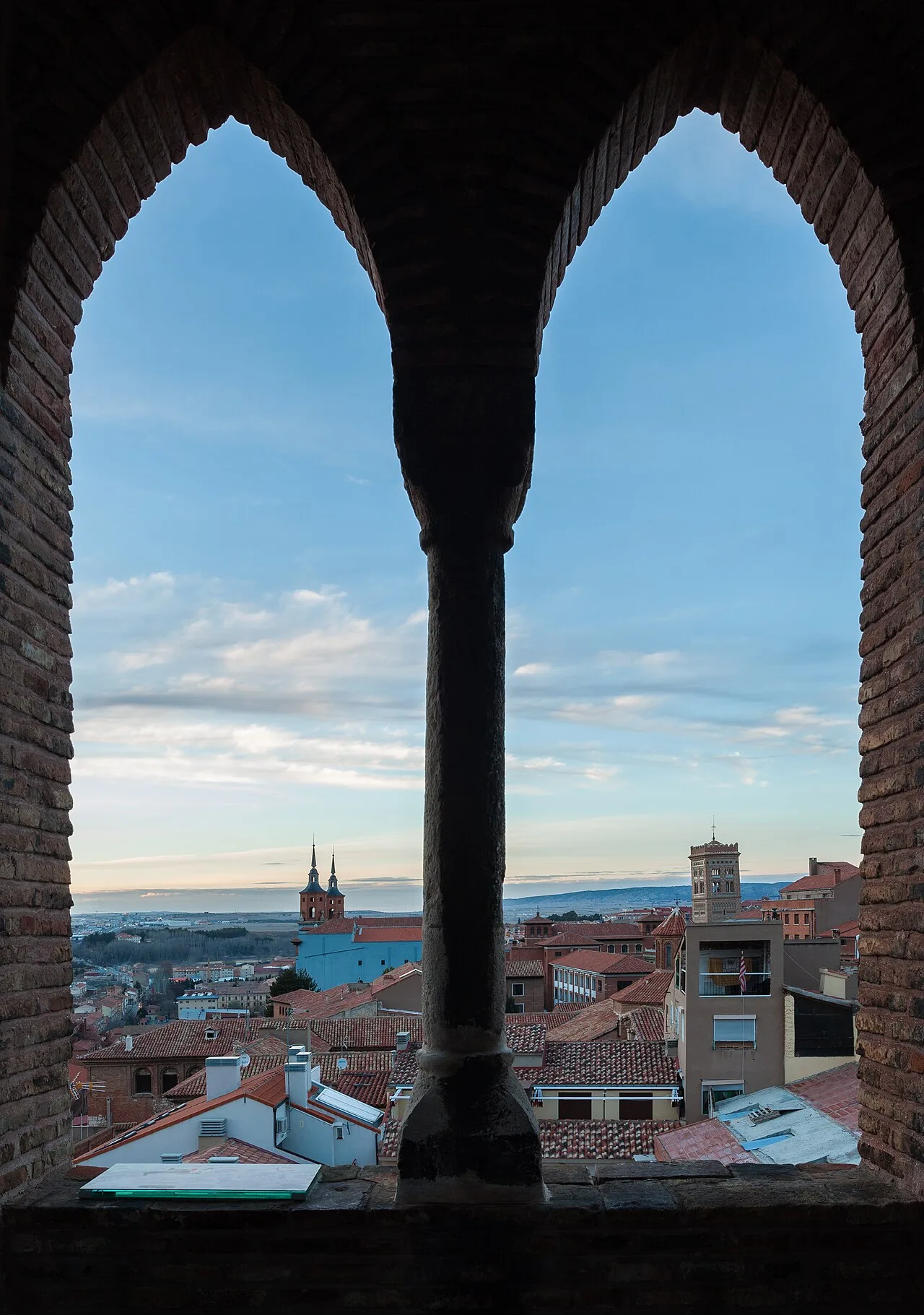 Pointed arches in the 14th-century tower of the church of San Salvador at Teruel in Aragon