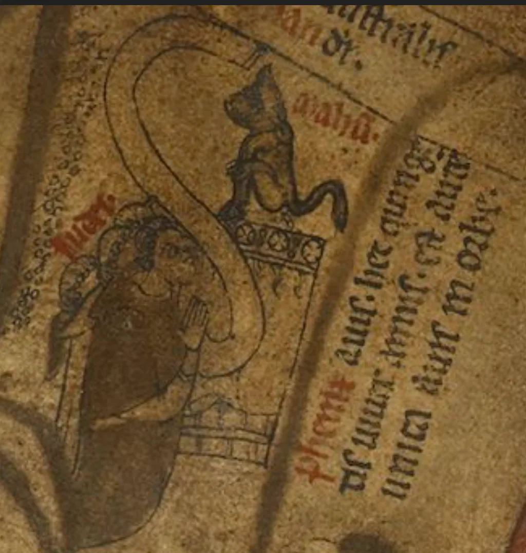 Jews worshipping the Golden Calf presented as a Mahun, or Saracen devil