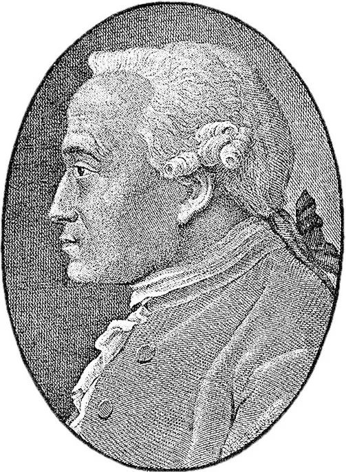 Engraving of Kant by Friedrich Rosmäsler, 1822, from a painting by Todd Schorr