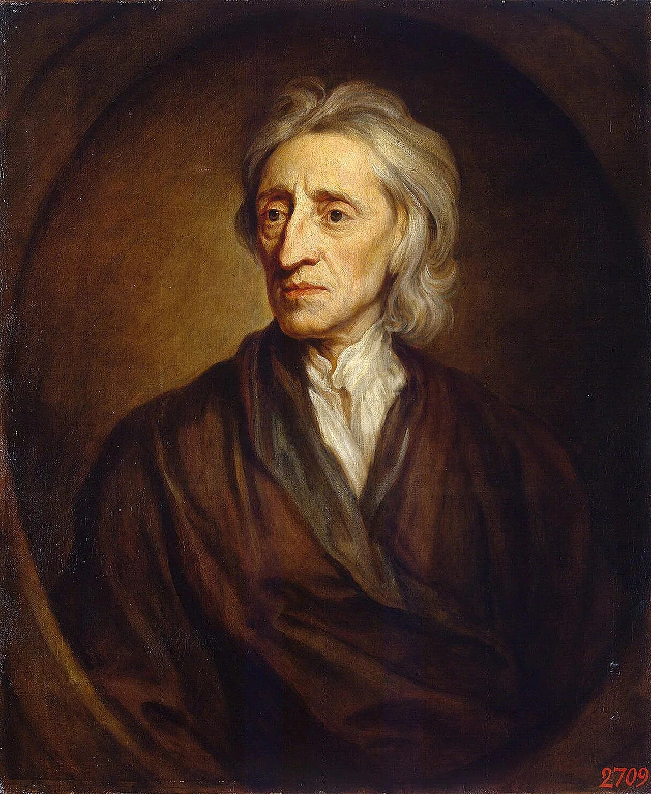 Godfrey Kneller - Portrait of John Locke (Hermitage)
