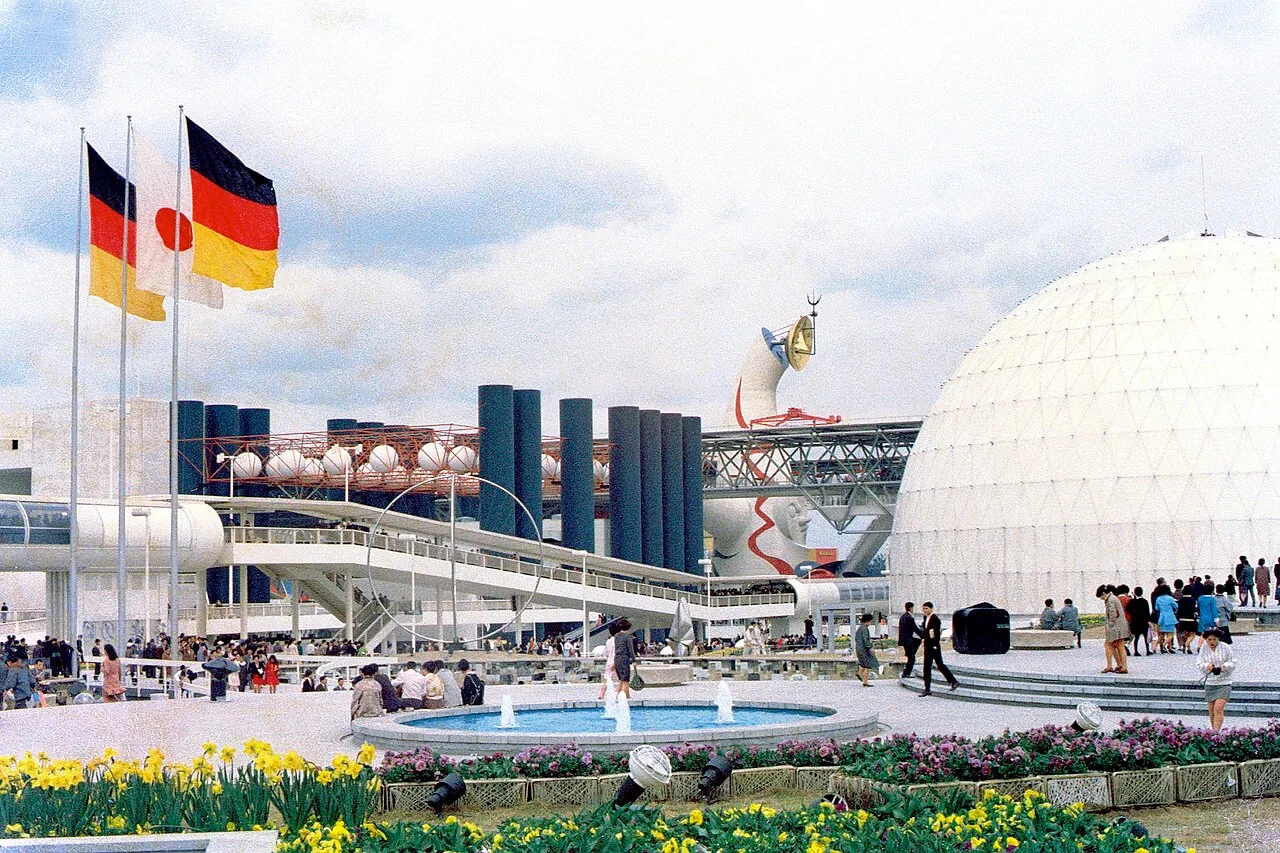 The German Pavilion at Expo '70 (the spherical auditorium is out of view to the right)
