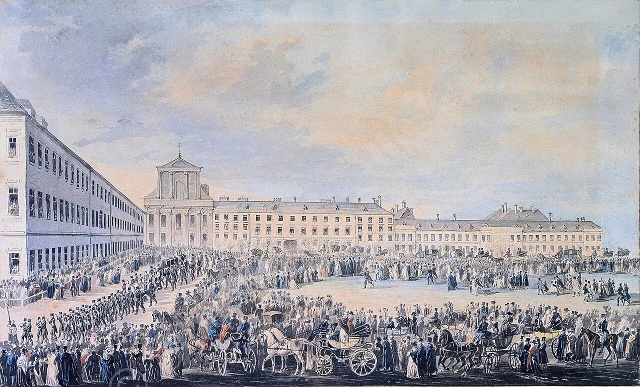 Beethoven's funeral procession (1827)