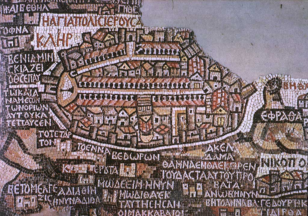 Jerusalem on the Madaba Map