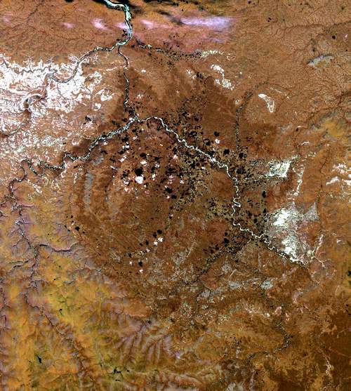 Popigai crater russia