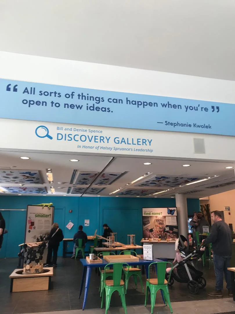 A quote by Stephanie Kwolek, photographed in 2024 inside the Delaware Museum of Nature & Science