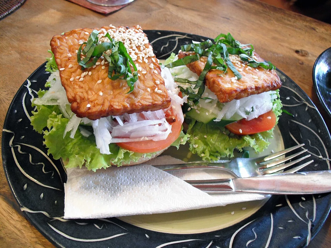 Tempeh burger