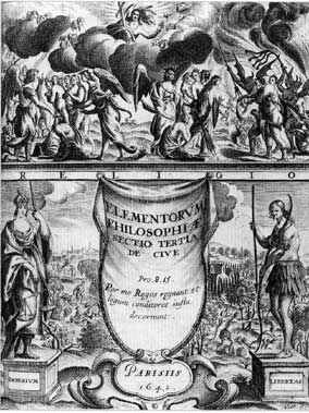 Frontispiece from De Cive (1642)