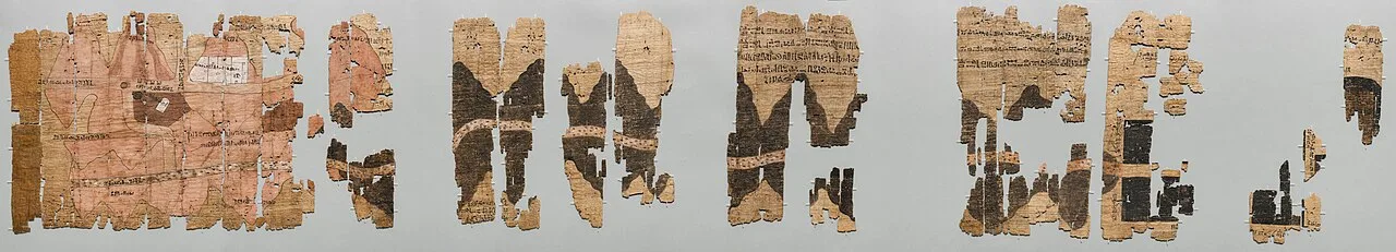 Turin Papyrus (geological map) - Museo Egizio Turin C 1879 1969 1899 p01