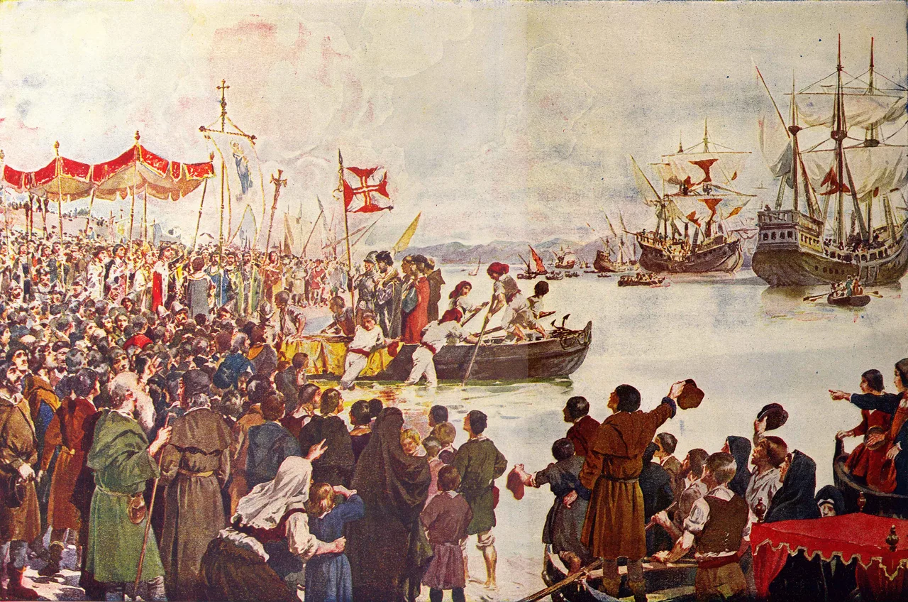 Departure of Vasco da Gama to India