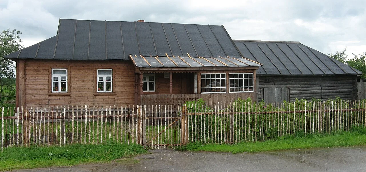 Gagarin family home in Klushino